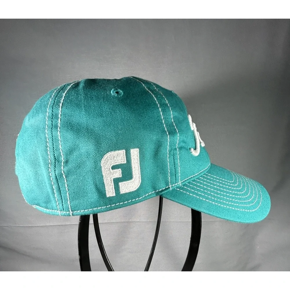 Titleist Pro‎ V1 Footjoy Hat Cap Golf Teal Strapback